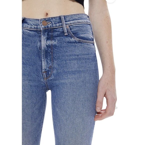 Mother Mid Rise Dazzler jeans in Tropic Like It’s Hot size 26 - Picture 7 of 11